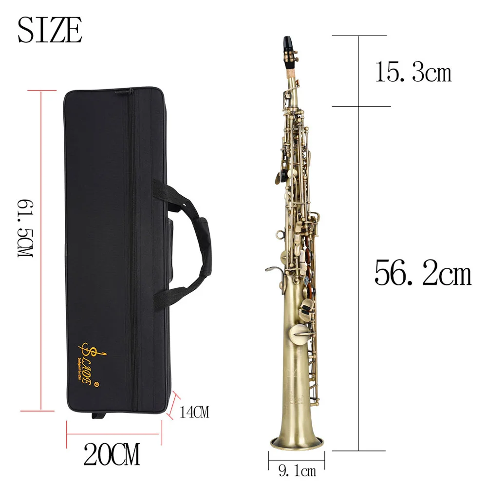 ストレートbbソプラノサックス,真ちゅう,銀メッキ,フラットsax,高品質