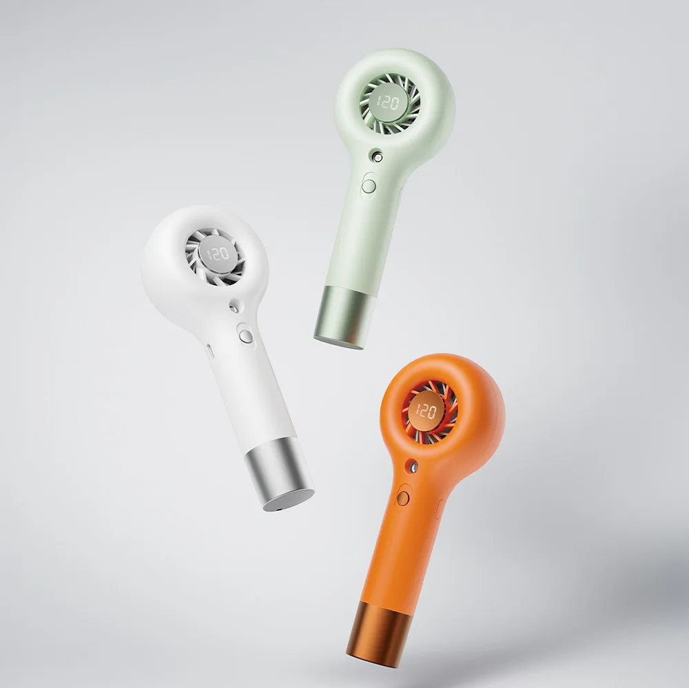 2026 New Handheld Misting Turbo Fan High Speed Strong Wind Mini Portable Hydrating Cooling Spray Fan For Outdoor Travel