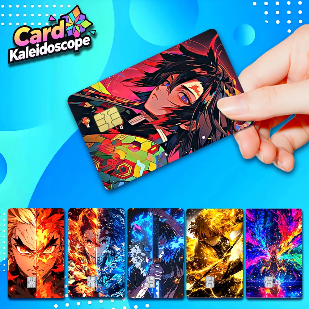 

Demon Slayer Corps Credit Card Skin Matte Stickers for VISA JCB Mastercard and Other IC Bank Card Decorations