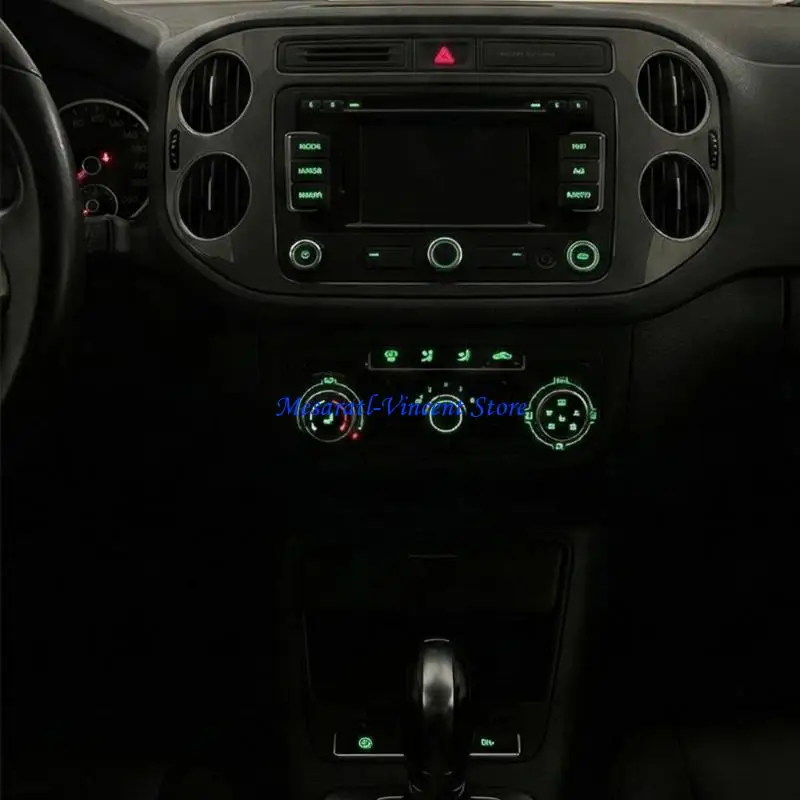A70F PVC Glowing Rocker Switches Stickers Decals for Automotive Interior Labels Waterproof PVC Materials