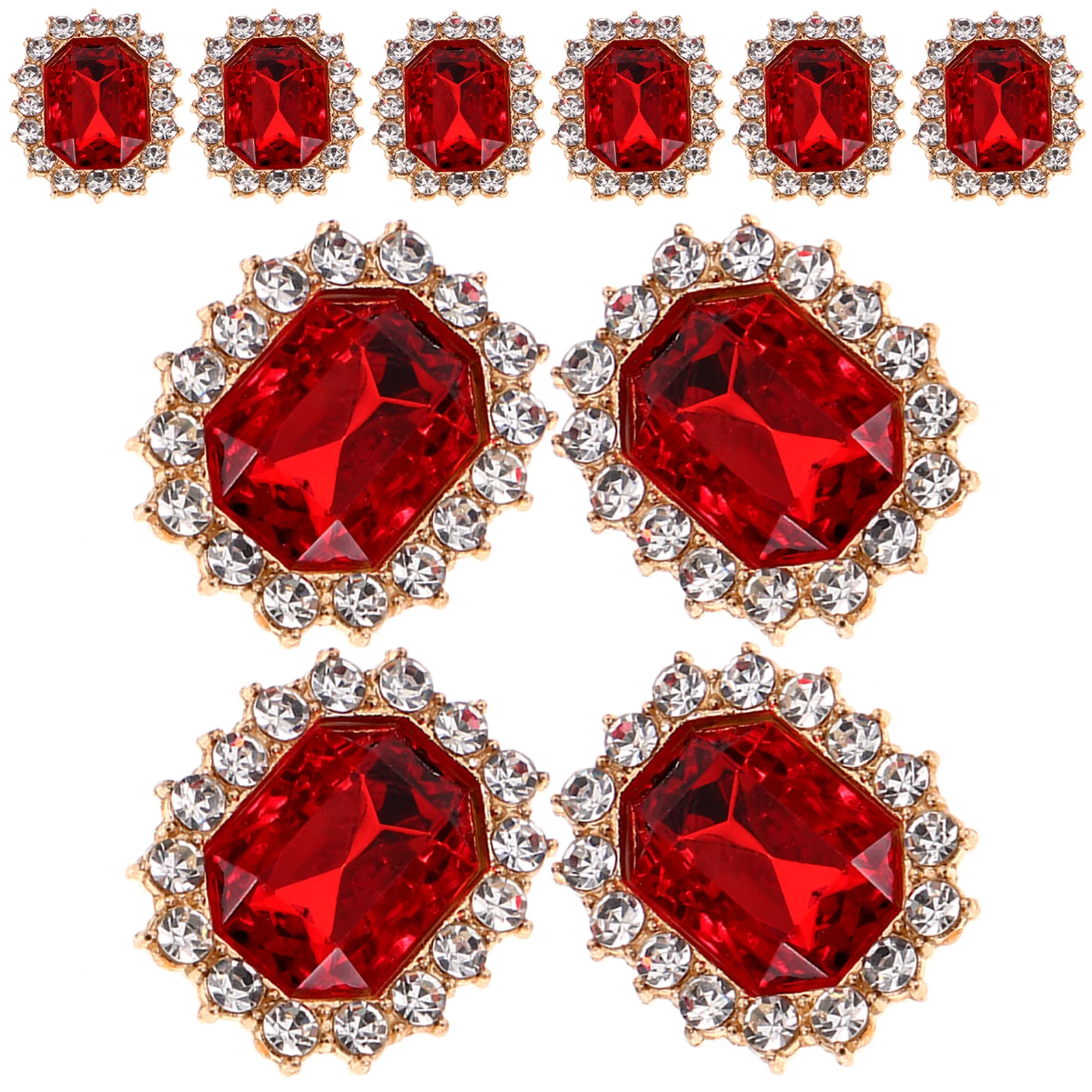 

20Pcs Unique Rhinestone Charms for Clothing Decoration Knitted Sweater Suit Embellishments DIY Crafts Charms Jewelry Supplies