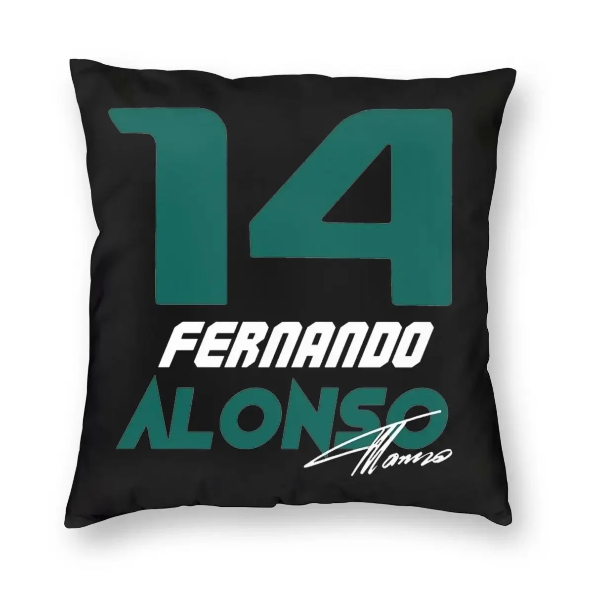 Fernando Alonso 14 Pillowcase Printing Fabric Cushion Cover Decor Throw Pillow Case Cover Bedroom Square 40X40cm