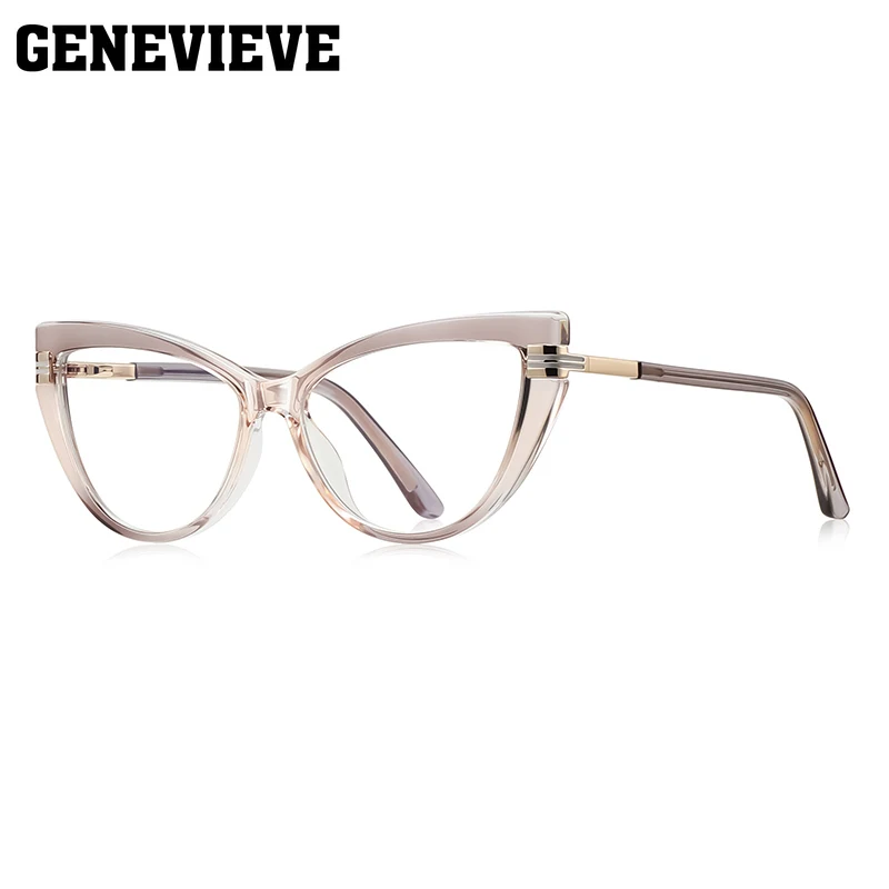 GENEVIEVE تصميم عين القطة المخصص للنساء نظارات قراءة فوتوكروميك مضادة للضوء الأزرق وصفة طبية مخصصة متاحة #6