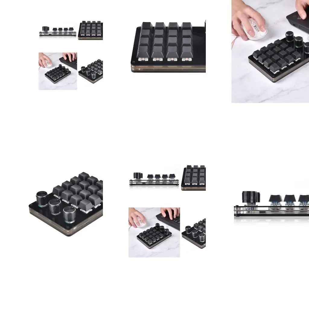 

652F 16 клавиш программируемые клавиатуры Многофункциональная USB -механическая клавиатура одна рука