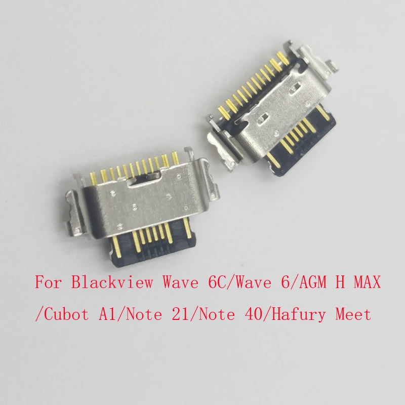 2-20 szt. Złącze ładowania USB typu C, port dokujący do ładowarki dla Cubot A1 Note 21 40 Hafury Meet Blackview Wave 6C 6 AGM H MAX — zdjęcie 3