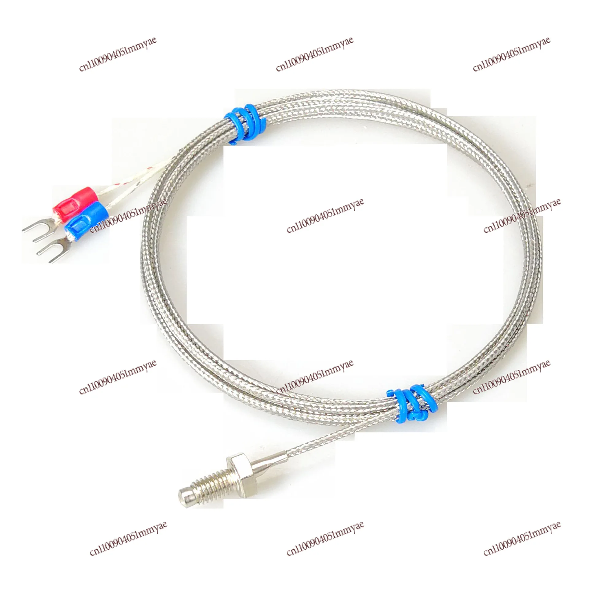 

K Type Thermocouple E Type Compression Spring Type Thermocouple Thermal Resistance Temperature Probe Line M8M6 Screw