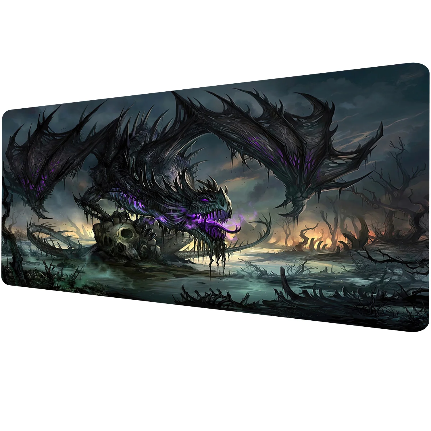 Vintage Playmat Premium Rubber MTG Game Mouse Mat HD Ink 40X90CM Non-Slip Pad Table Mats for Magic The Collection with TCG Game