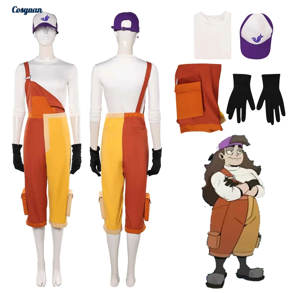 

2025 мультфильм Рыцари Гвинвере Косплей Фрэнк Топ Брюки Шляпа Женская Ткань Вечеринка Маскировка Ролевая Игра Хэллоуин Костюм Наряд Костюм