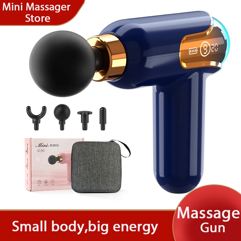 LCD Fascia Gun Massager Neck Massage Whole Body Massage Relieve Muscle Soreness Fitness Equipment Decompression Relaxation