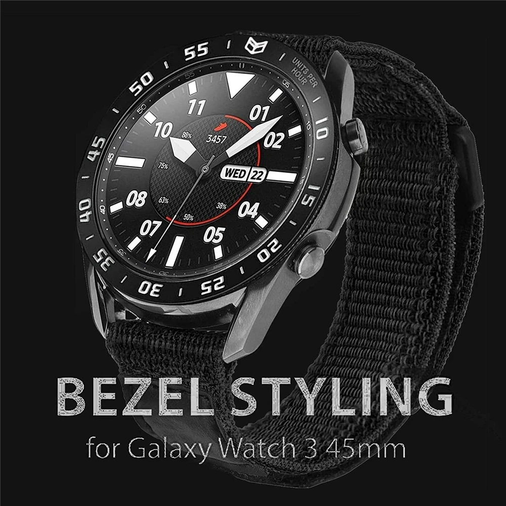 For galaxy watch 3 45mm 41mm bezel loop Styling Cover for samsung galaxy watch 3 bezel ring Anti Scratch & Collision Protector