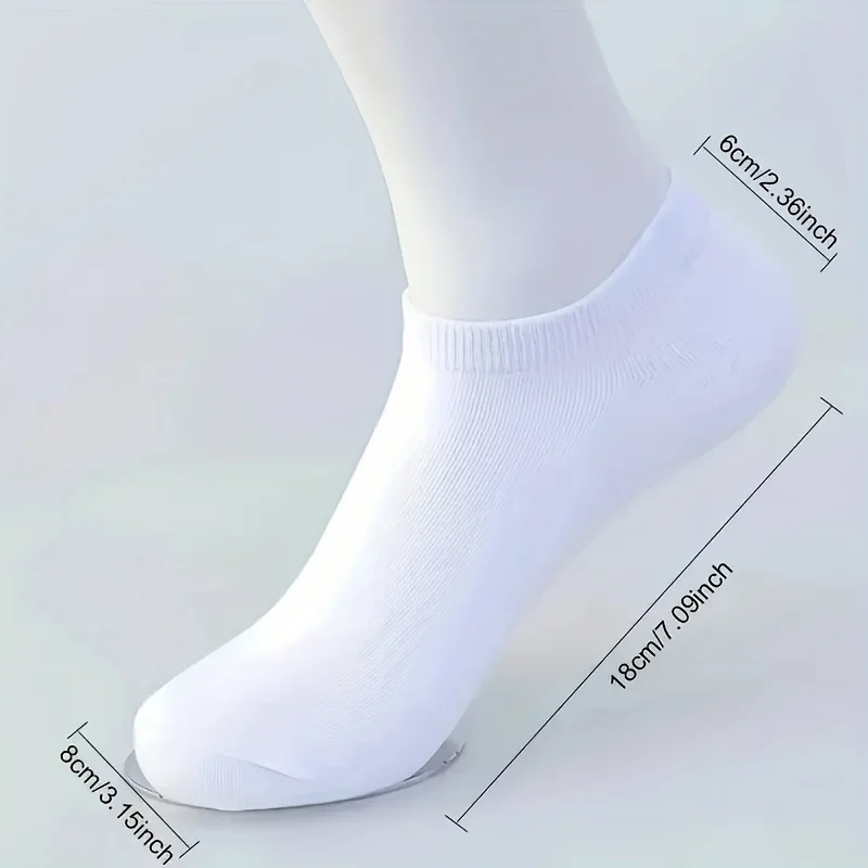 1/5/10 pairs of unisex breathable and comfortable socks for daily solid color summer socks