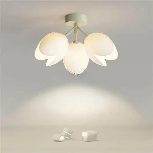 Creative Bell Orchid Ceiling Lamp Entrance Hallway Lamp Nordic Warm Romantic Pastoral Balcony LED Lamp G9 One Head Three Heads