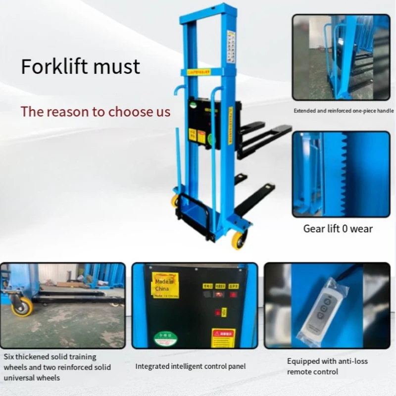 For  portable lift truck lifting and handling stacker truck automatic loading and unloading small remote control