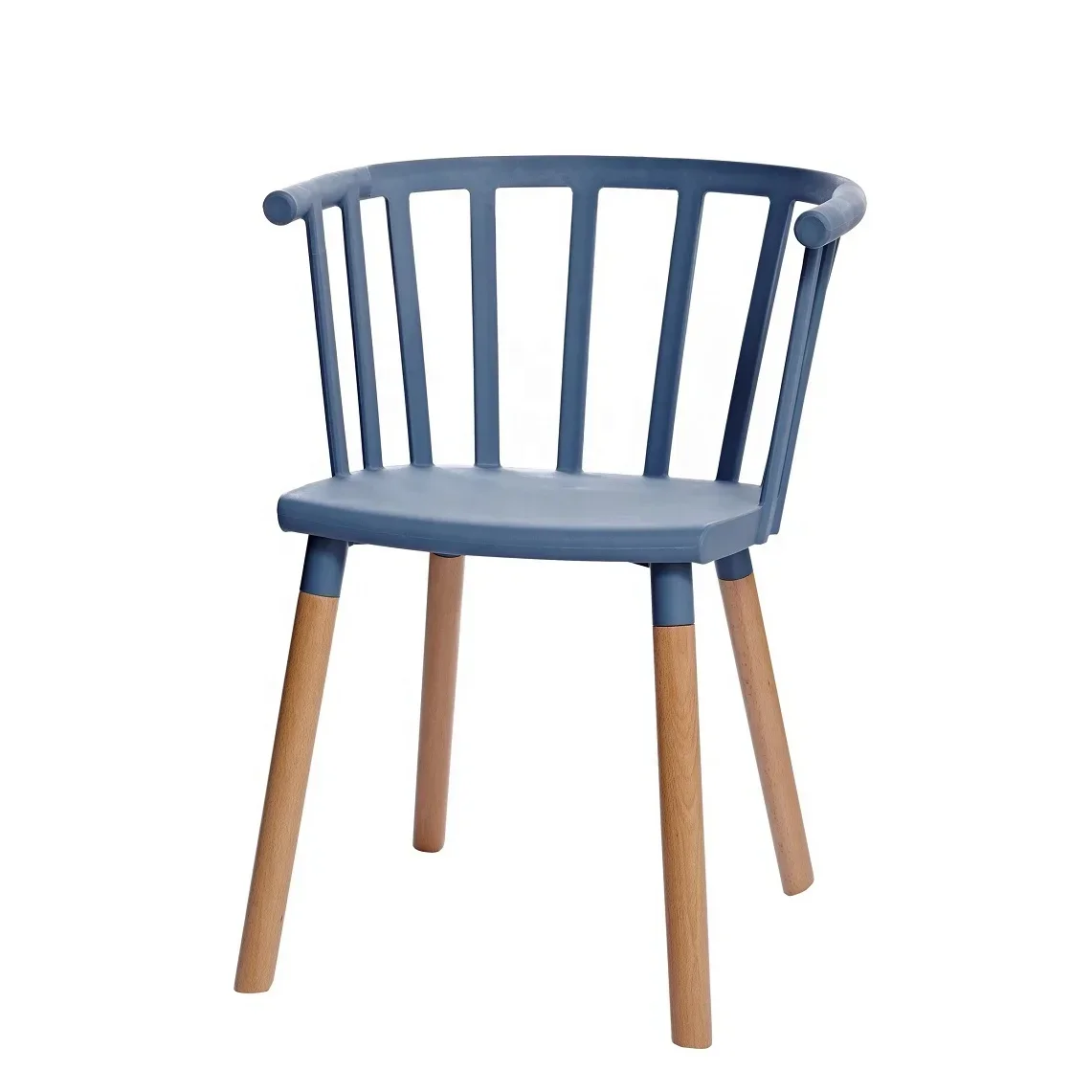 

Plastic chair with wooden leg Modern Furniture Modern Hotel Wooden Dining Restaurant Chair