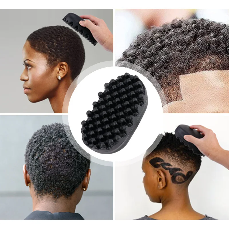 Dirty Bun Combs Black Black People Curly Comb Twisted Brush Rubber Hair Curl Double Sided Magic Twisted Hair Brush Oval Comb