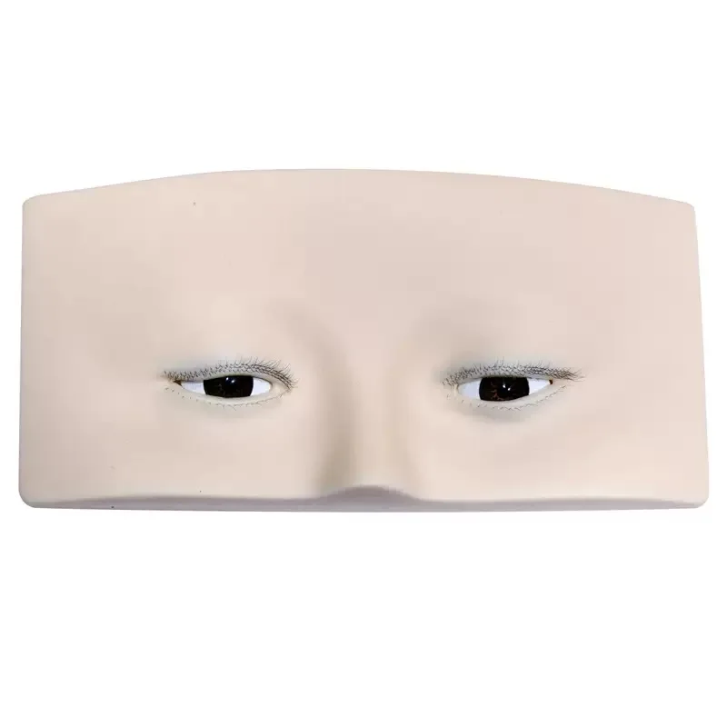 Strumento di pratica per testa di bambola piatta per occhi di manichino per ciglia finte in stile coreano per principianti di trucco Accessorio per la cura della bellezza delle donne