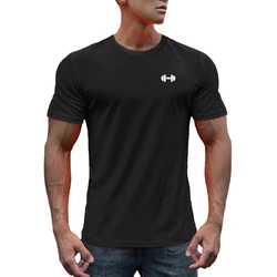 Summer Running T Shirt Men Breathable Mesh Gym Short Sleeve T-shirts Fitness Tees Quick Dry Sportswear Mens Football Clothing