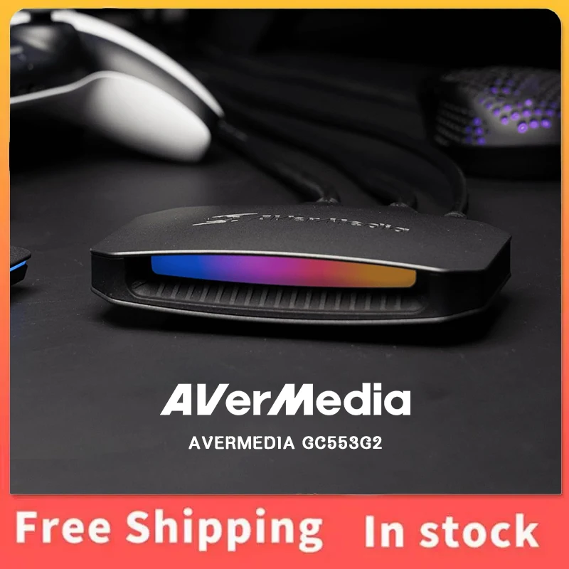 HDMI 2.1 4K Capture Card Low Latency AVerMedia GC553G2 FOR PS5, Record & Stream Gameplay on Twitch
