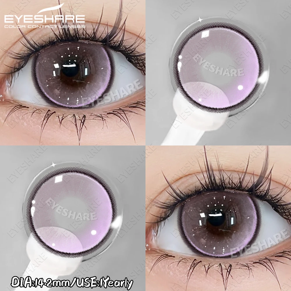 EYESHARE 1 Paar Farbe Cosplay Rosa Kontaktlinsen Rote Linsen Lila Augen Kontakt Halloween Schönheit Make-Up Linsen Anime Zubehör