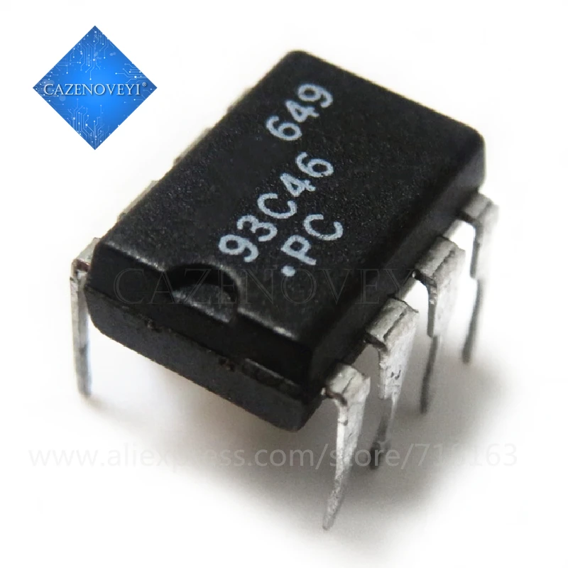 10pcs/lot AT93C46 93C46 DIP-8 In Stock