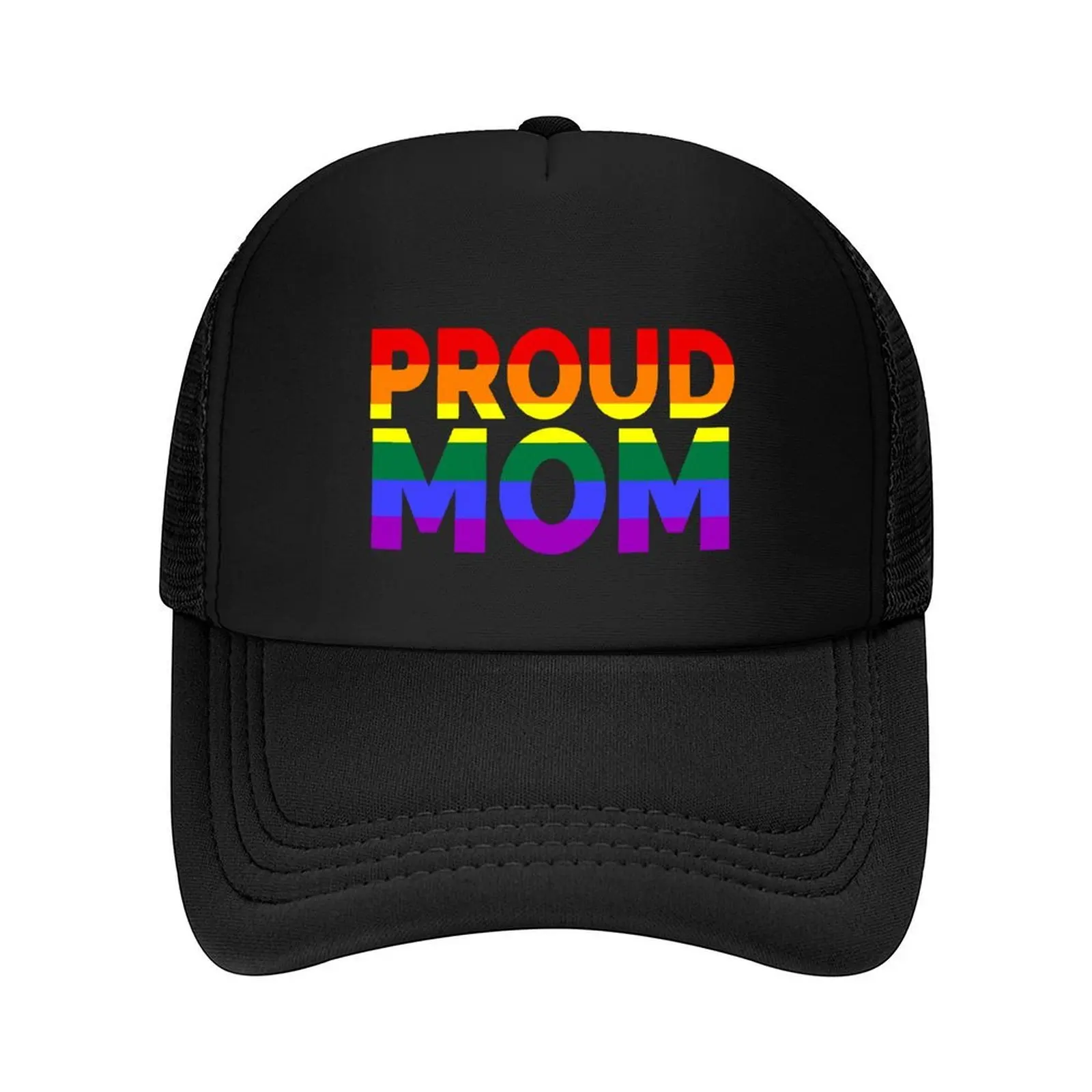 

Proud Mom Rainbow Pride LGBT Flag Color Baseball Cap Winter hat Vintage luxury woman cap Luxury Man Hat Men Hats Women's