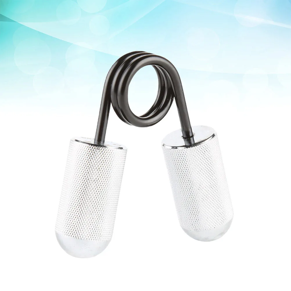 مقابض يد ثقيلة بقبضة 30 كجم للياقة البدنية والأداء الرياضي مع مقابض ألومنيوم مخرشة وقبضة فضية ثقيلة