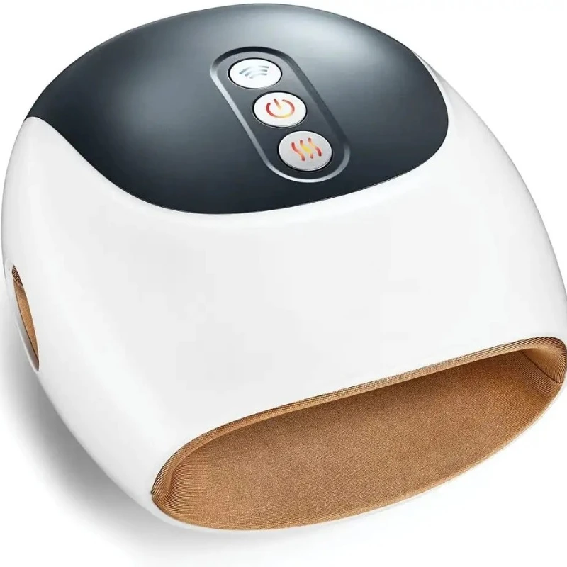 Wireless Mini Hand Massager with Heat for Wrist, Palm, Numbness, Finger Pain Relief