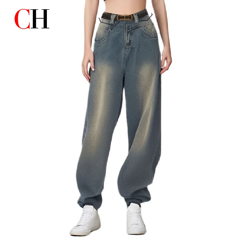 CH Women’s Fashion Accessory Gold Buckle Faux Leather Adjustable Waist Decoration for Dresses Jeans Casual Everyday Outfits