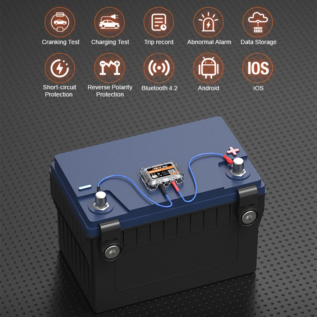 Compact And Durable Battery Capacity Tester For Auto Workshops Multifunctional Car Battery Tester