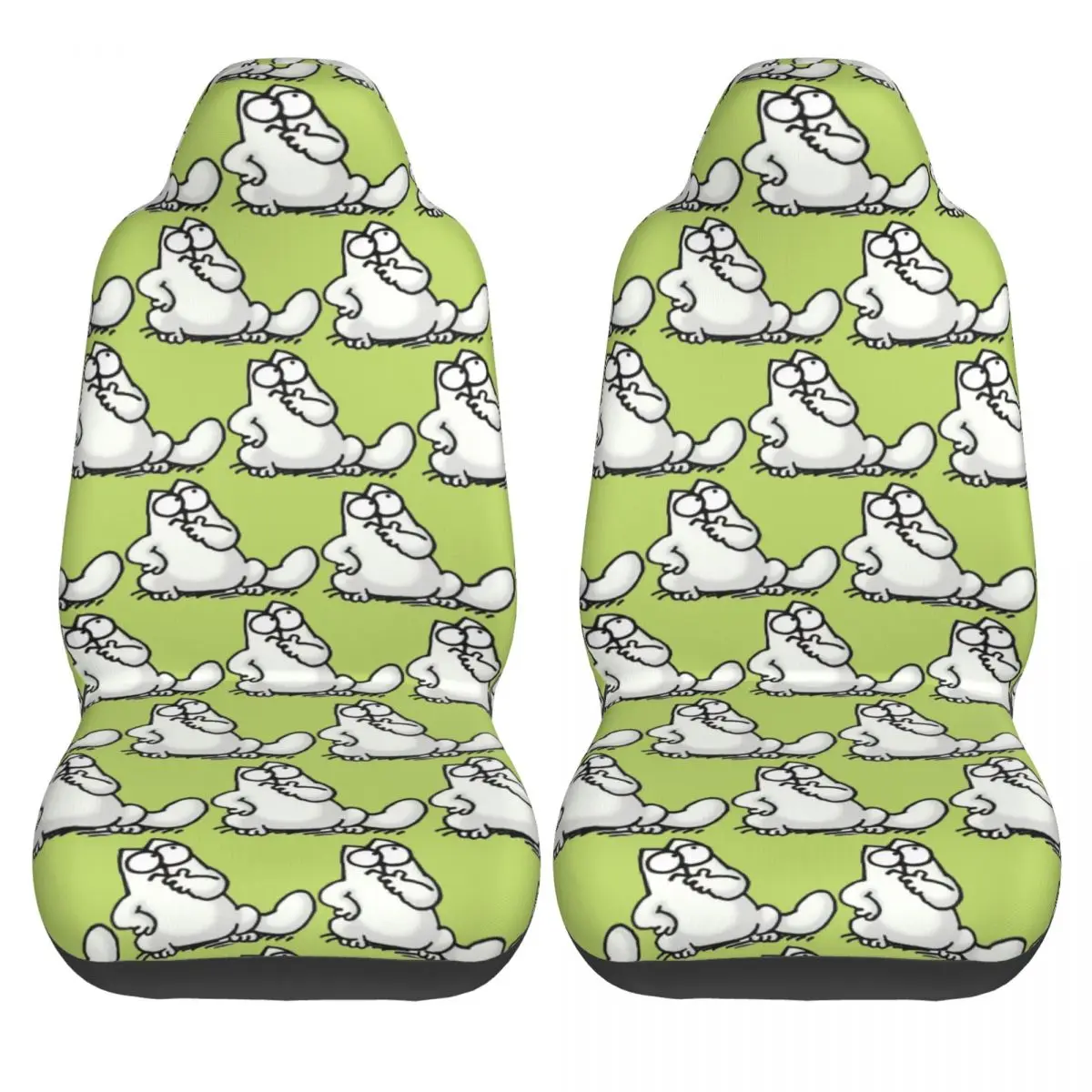 Simons Cat Universal Car Seat Cover Waterproof AUTOYOUTH Cartoon Car Seat Protector Polyester Fishing