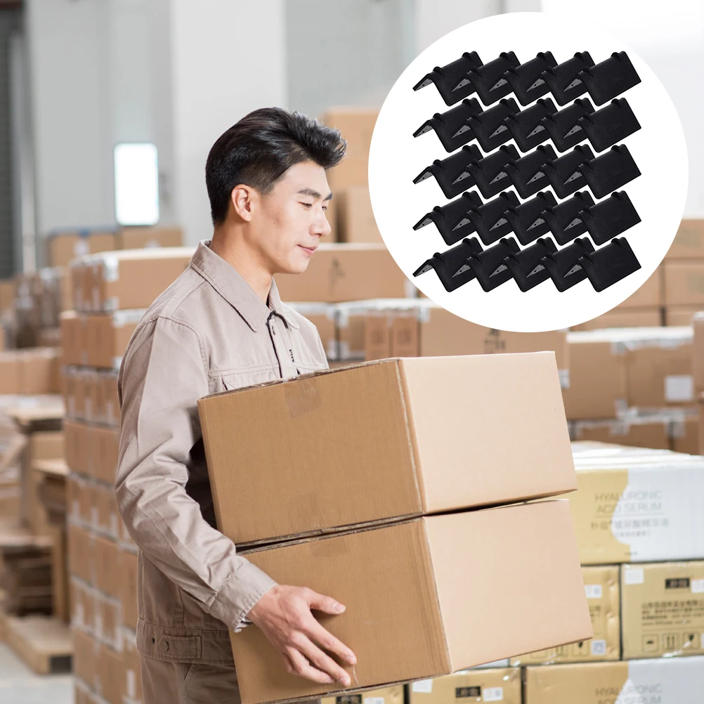 50Pcs Plastic Corner Protectors Shipping Guards Durable Edge Protection Furniture Wrap for Cargo Strap Damage Prevention