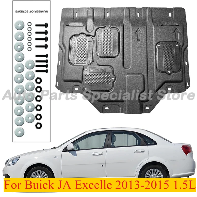 

High Quality Under Engine Guard Splash Shield Mud Fender Cover For Buick JA Excelle 2013-2015 1.5L Car Black125