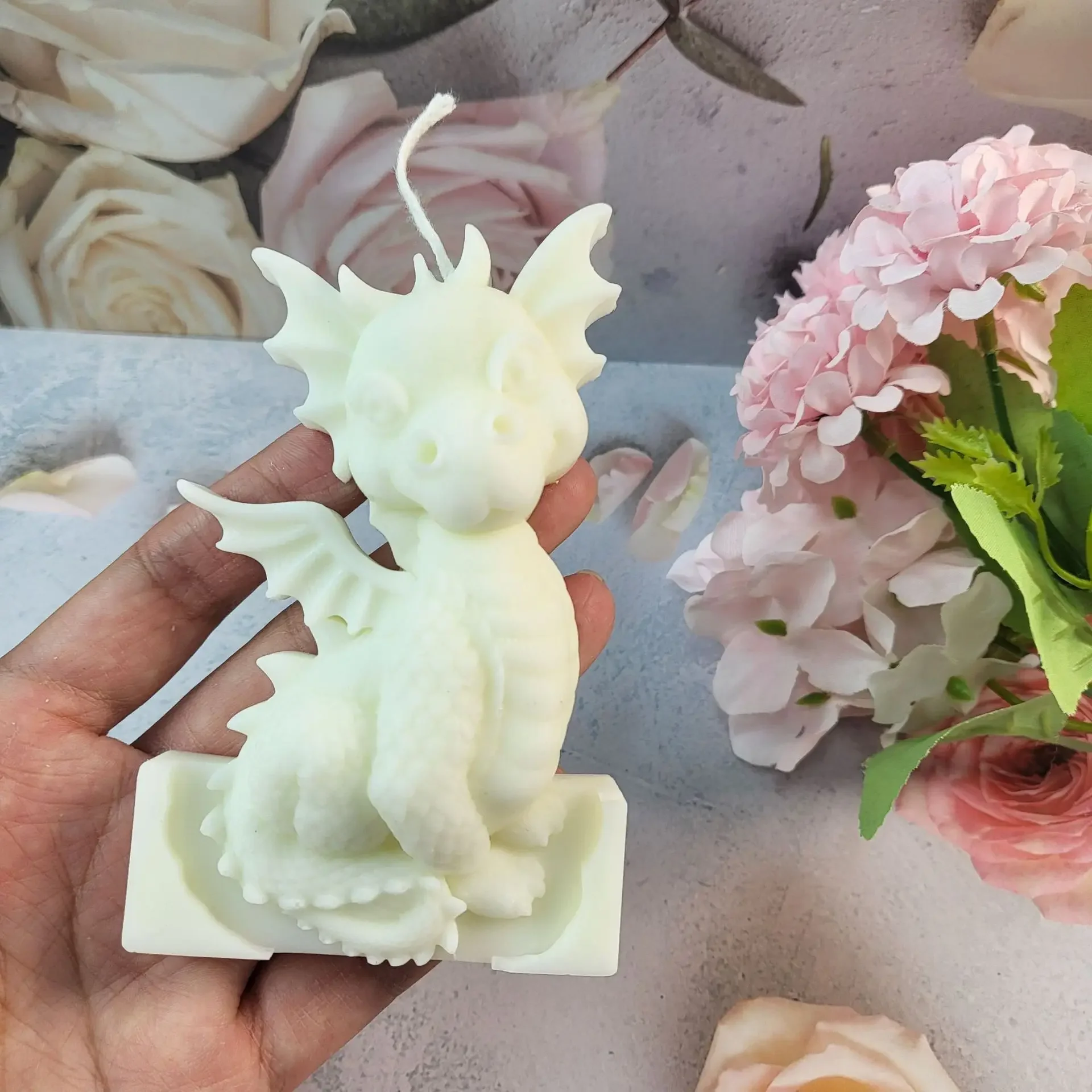 Fly Dragon Aromatherapy Candle Silicone Mold Candle Decorative Ornament Candle Silicone Mold 3D Home Decor Gift