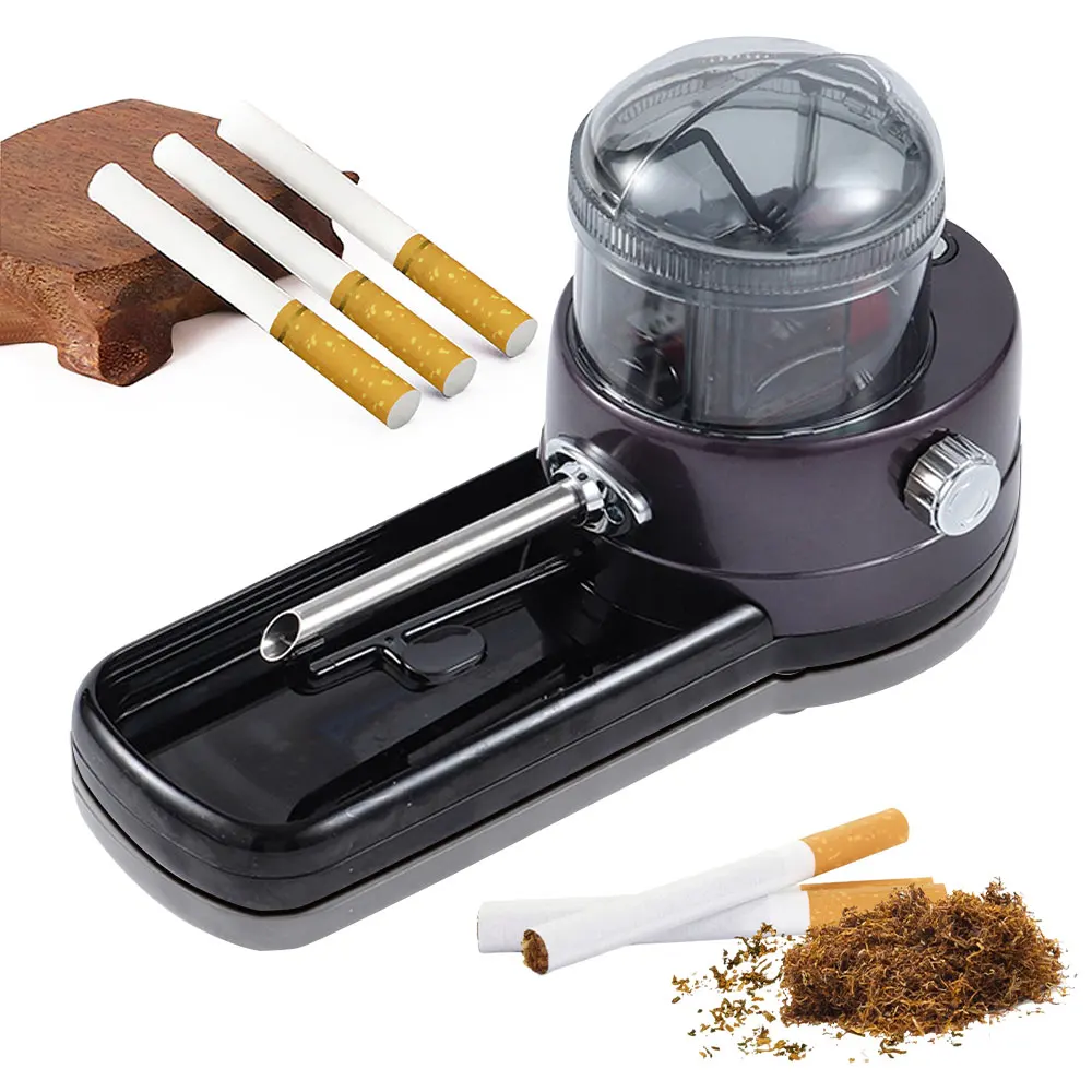 6.5/8mm Automatic Cigarette Rolling Machine Portable Tobacco Injector Machine Cigarette Filling Maker Device DIY Smoking Gadgets