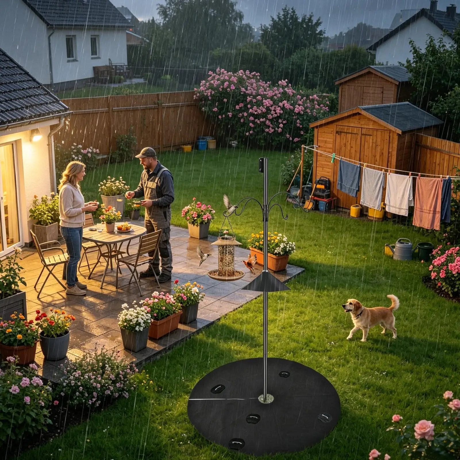 Attrape-aliments pour oiseaux, respirant et perméable à l'eau, 2 pièces, pour la famille, les amis, les passionnés, le jardin extérieur