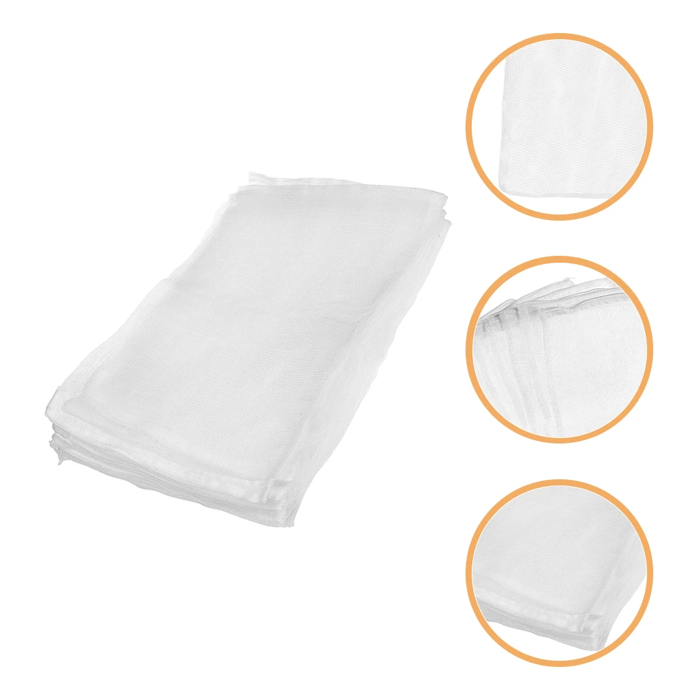 

10pcs Filter Bags 30x40cm Fine Mesh Zipper Reusable Aquarium Fish Tank Filter Bag Filtration Device Pet Supplies
