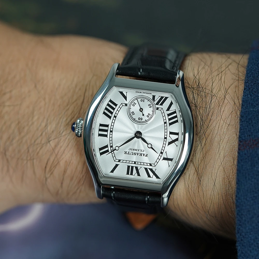 FARASUTE New Classic Hangzhou Customized Movement Manual Mechanical Watch Men Sapphire Crystal Small Second 50m Waterproof Reloj view 3