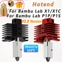 Bambu Lab Hotend Upgrade TZ 2.0 Version nozzle give CHT nozzle bambulab Bi Metal Fit Bamboo Bambulab X1X1C P1P P1S hotend