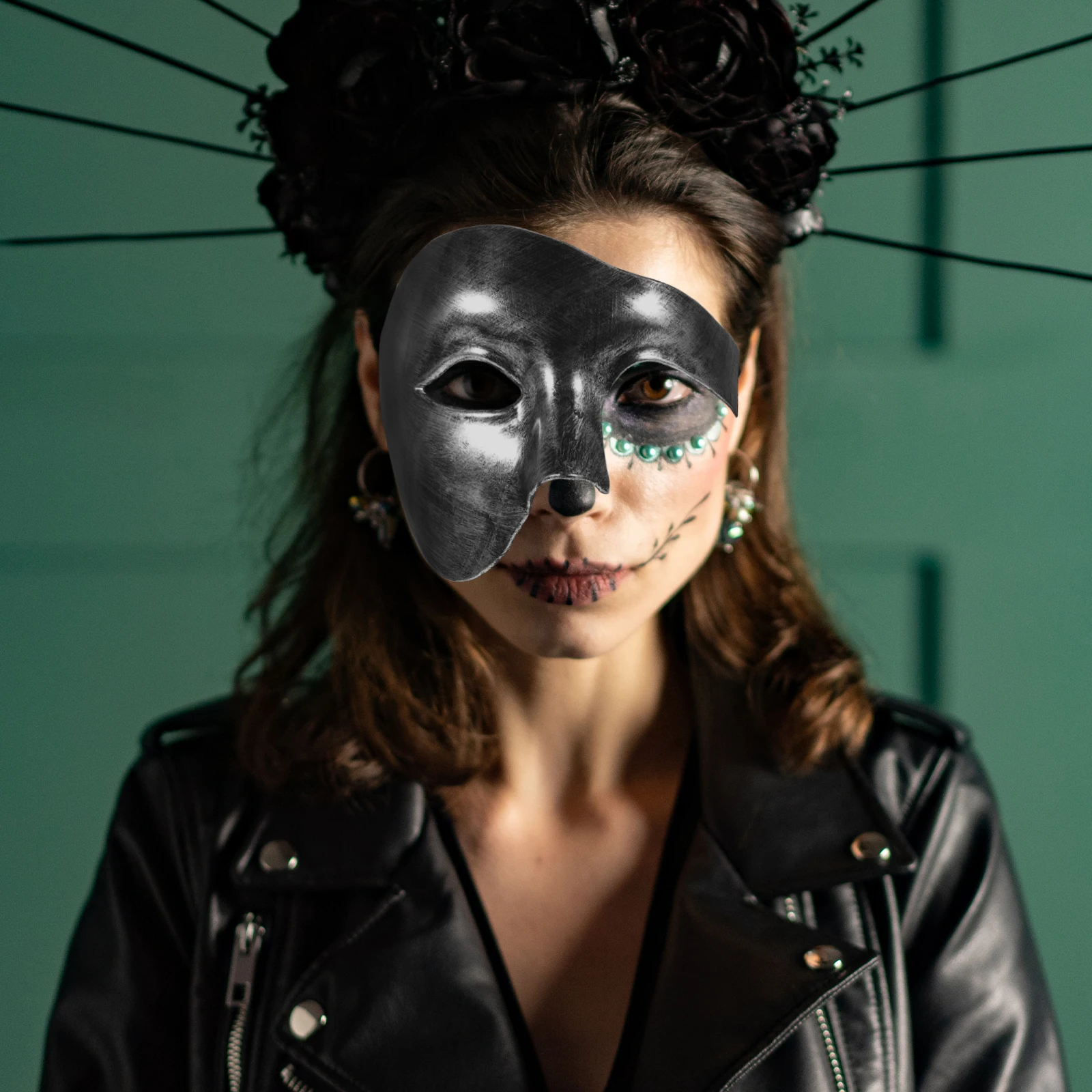 

Intricate Half Face Mask with Straps Suitable Most People Ideal for Birthday Balls Masquerade Festive Party Decor