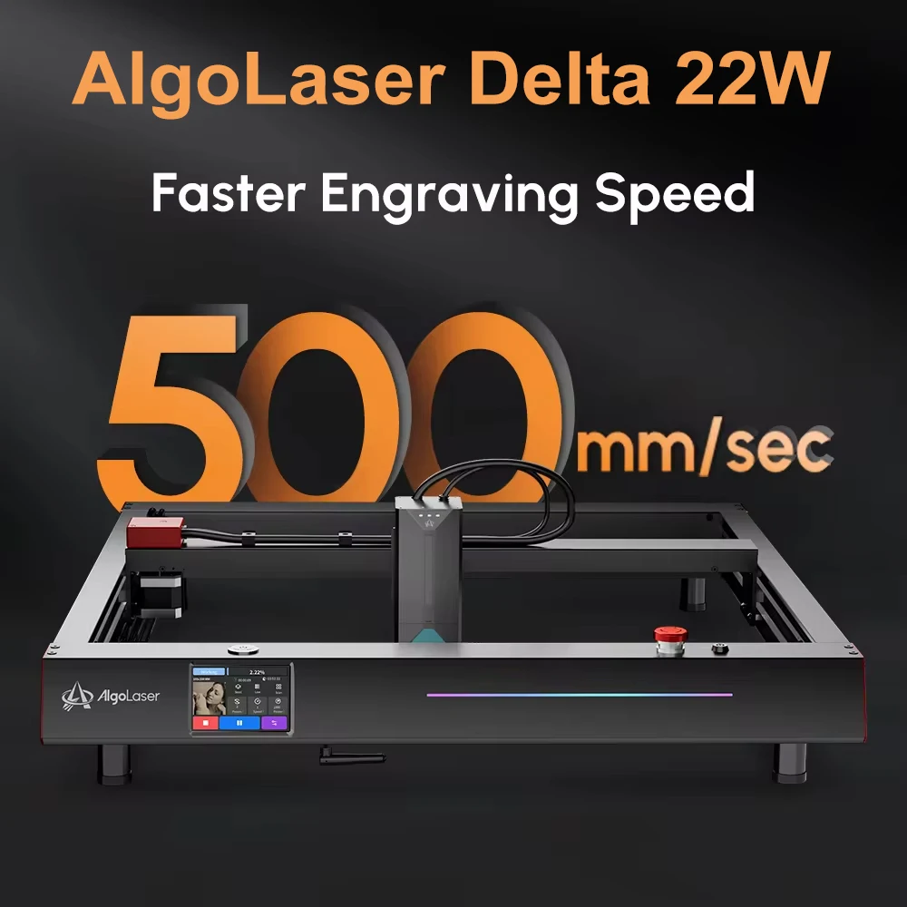 Algolaser Delta Pre-installed Table Laser Cutter Engraver Offline Control Screen Air Aissit Pump CNC Engraving Cutting Machine