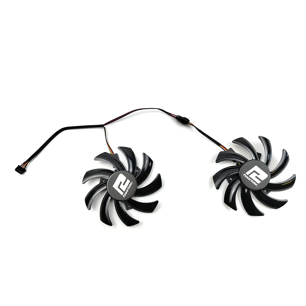 New 85mm Cooling Fan For Powercolor RX 6700 6650 6600 XT RX 5700 5600 XT V2 Fighter Graphics Cards cooler Fan