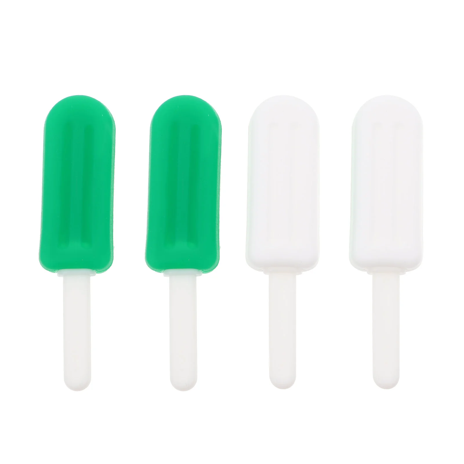4 Pcs Ice Cream Chew Stick Dental Care Tool Teether Orthodontics Device Food Grade Silicone Jaw Training Invisible Brace Fixing