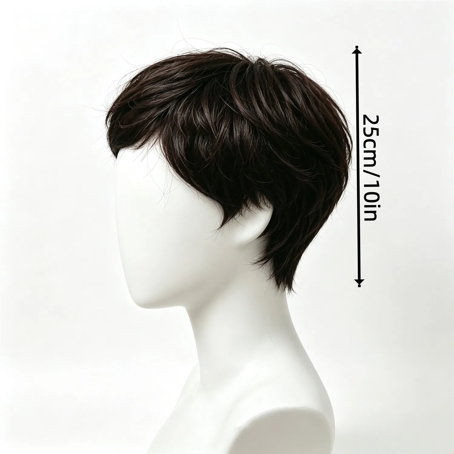 Short Bob Wig 10 Inch Dark Brown Heat Resistant Synthetic Wig For Women