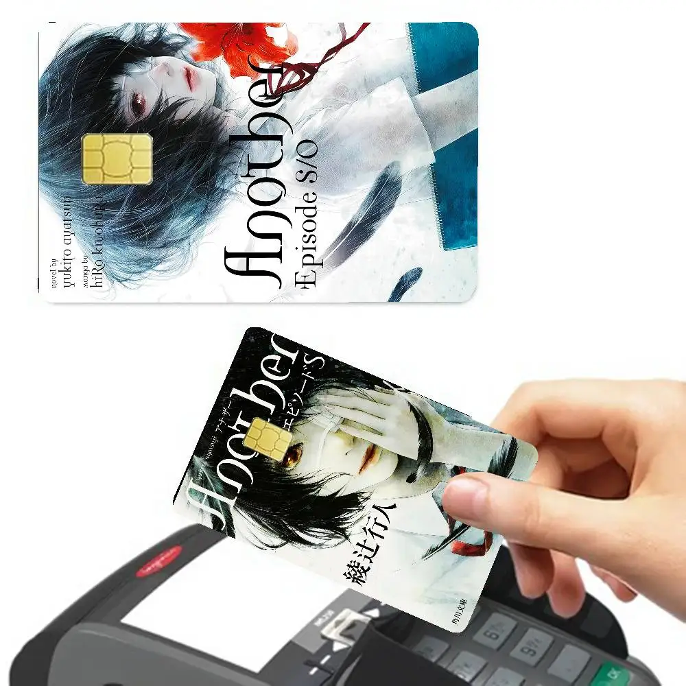 أنيمي A-another خمر أنيمي تنفق أو حفظ مضحك قذيفة على قبالة رقيقة جدا لا تتلاشى ملصق غطاء الجلد فيلم لبطاقة الائتمان الخصم #2