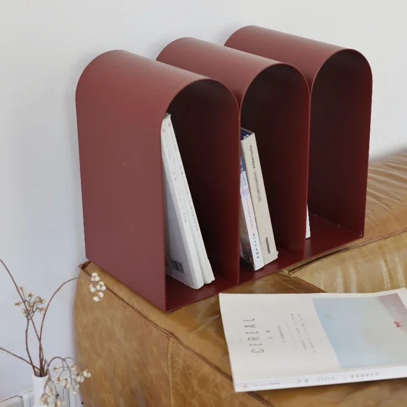 

Подставка для журналов Nordic Landing, красная, из кованого железа, для газет, для гостиной, для дома, винтажная, современная, приставной столик