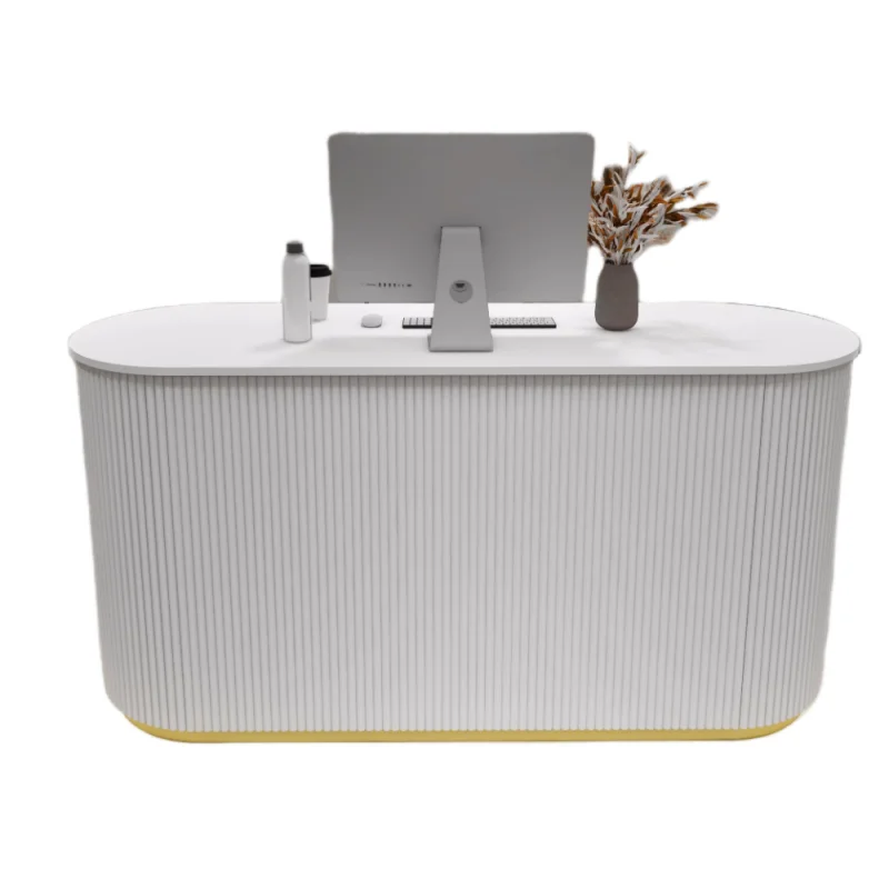 Recepção do salão, Nail Reception Desk, Pequeno balcão frontal, Design de moda