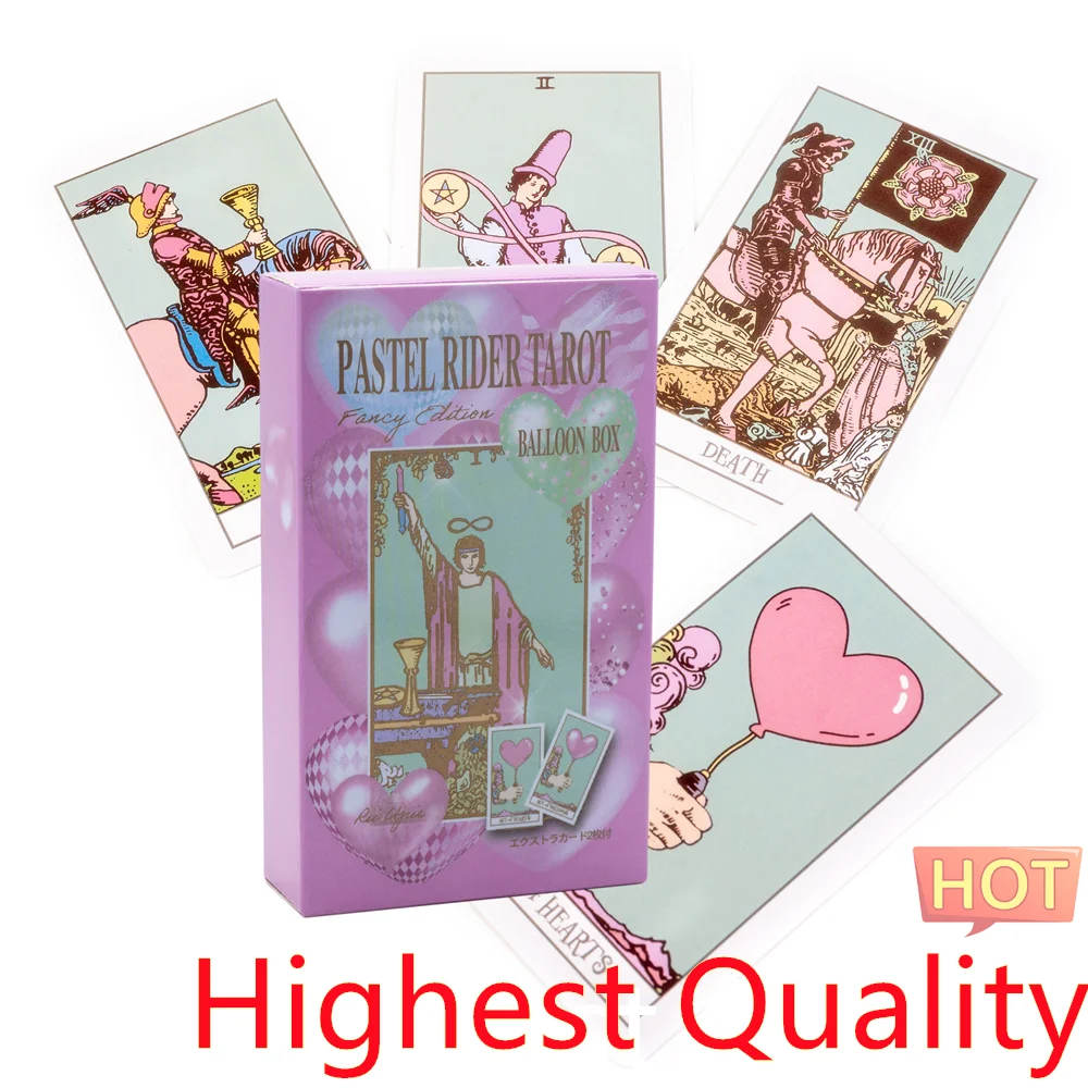 12X7cm Psychic Pastel Rider Tarot Cards Playing  Decks Board Game  Sorcery  Tarot Cards Oracle Cards