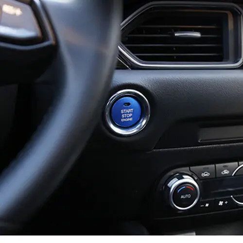 

Накладка на кнопку запуска/остановки двигателя WXZOS, синяя, для Mazda 2012-2018 3 MX-5 CX5