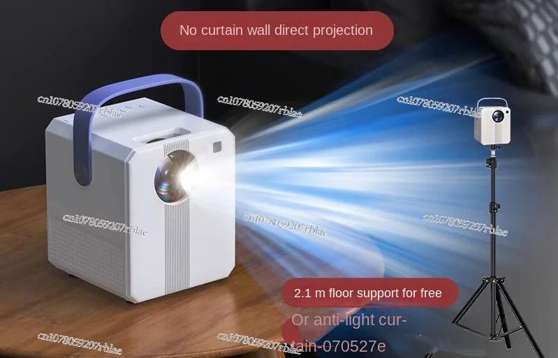 5G Ultra HD Projector Home Wall Projection Bedroom Smart Home Theater Mobile Phone Projection Screen Miniature