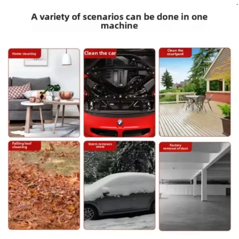 Peniup Salju Bertenaga Tinggi untuk Pembersihan Debu Mobil, Peniup Genggam Baterai Lithium Tanpa Kabel, Kipas Turbo Kuat